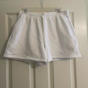 White Sweatshorts
